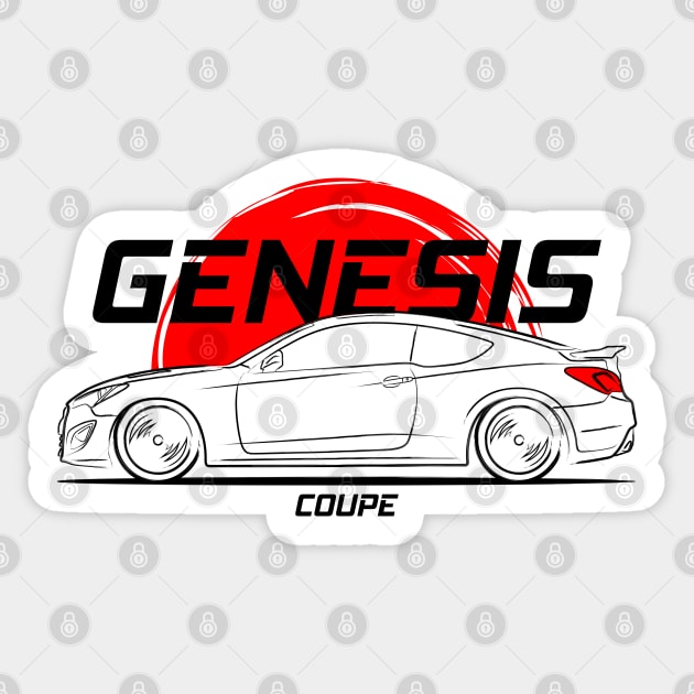 The KDM Genesis Coupe Sticker by GoldenTuners